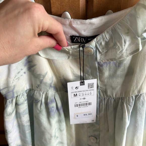 Zara | Dresses | Zara Nwt Strappy Tie Dye Dress | Poshmark